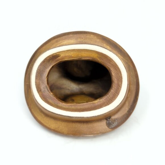 Sango Splash Creamer and Sugar bowl with lid Brown drip glaze Stoneware - Picture 15 of 16